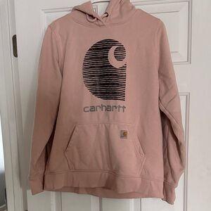 Carhartt Blush Pink Hoodie with Logo